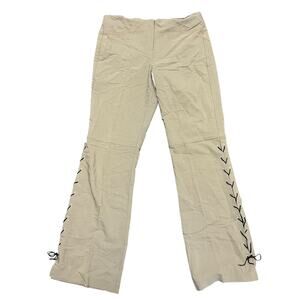 Tracy Evans Limited Vintage Tan Lace up Pants Size 9
